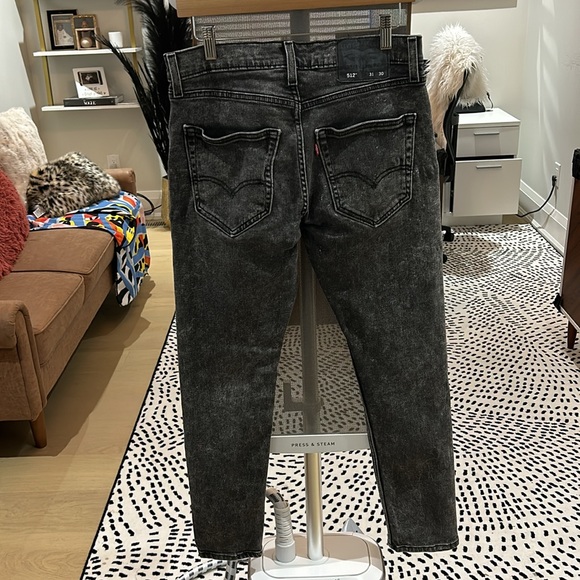 RARE***Levi’s 512 mens 31x30 black acid wash denim jeans ***RARE - Picture 4 of 4